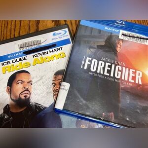 FOREIGNER action thriller & RIDE ALONG action packed comedy Blu-ray Discs